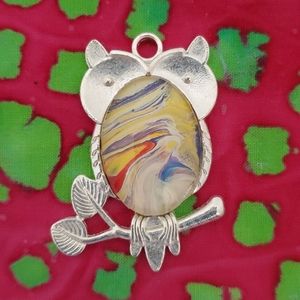 Handmade Owl Pendant Necklace